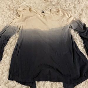 Open back cute sweater.